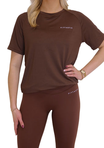 FITTASTIC T-shirt Almond Brown