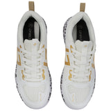 Brabo Shoe Tribute White/Gold/Leopard + Slide