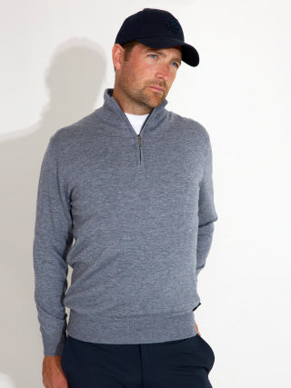 Abacus Liffin Knitted Windstopper Grey & Navy