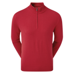 Footjoy Woolblend Lined 1/2 zip ROOD KHGCC