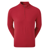 Footjoy Woolblend Lined 1/2 zip ROOD KHGCC