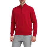 Footjoy Woolblend Lined 1/2 zip ROOD KHGCC