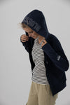 BLUE FELINE HOOD JACK NAVY & GROEN