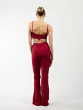 FITTASTIC Flared Legging Bordeaux Red