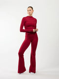 FITTASTIC Flared Legging Bordeaux Red