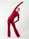 FITTASTIC Flared Legging Bordeaux Red