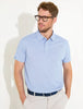 ABACUS HILLSIDE MEN POLO OXFORD BLUE