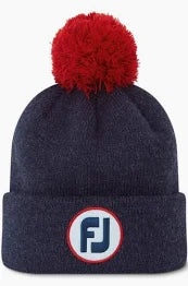 FOOTJOY MUTS POM POM NAVY RED
