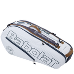 BABOLAT RACKETBAG RH6 PURE WIMBLEDON WHITE GREY