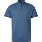 ABACUS CRAY DRYCOOL MEN POLO STEEL BLUE