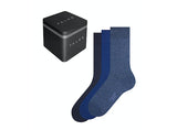 FALKE HAPPY BOX 3 PAAR NAVY