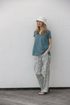 BLUE JASMINE SUNPRINT TROUSERS DEEP SEA