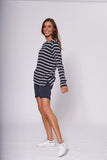 BLUE LUNA STRIPED SWEATER DEEP NAVY