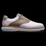 FOOTJOY TRADITIONS HEREN Wit/Khaki Spikeless