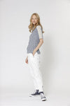 BLUE MEMPHIS WOVEN PANTS WHITE