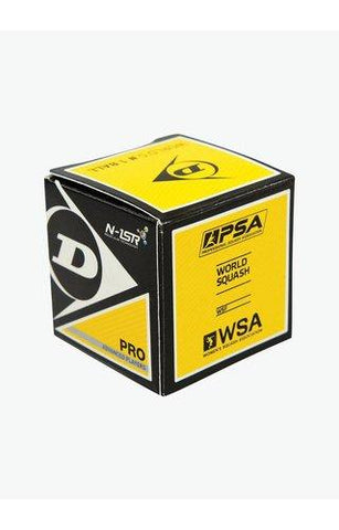 Dunlop Squash bal Dubbel Geel - Dekker SportDekker Sport Den Haag Sportwinkel 